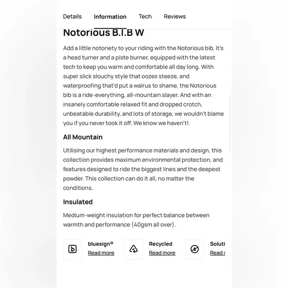 Dope Snow Ski/Snowboard Bib Pants - Picture 4 of 4